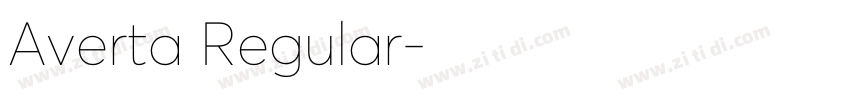 Averta Regular字体转换